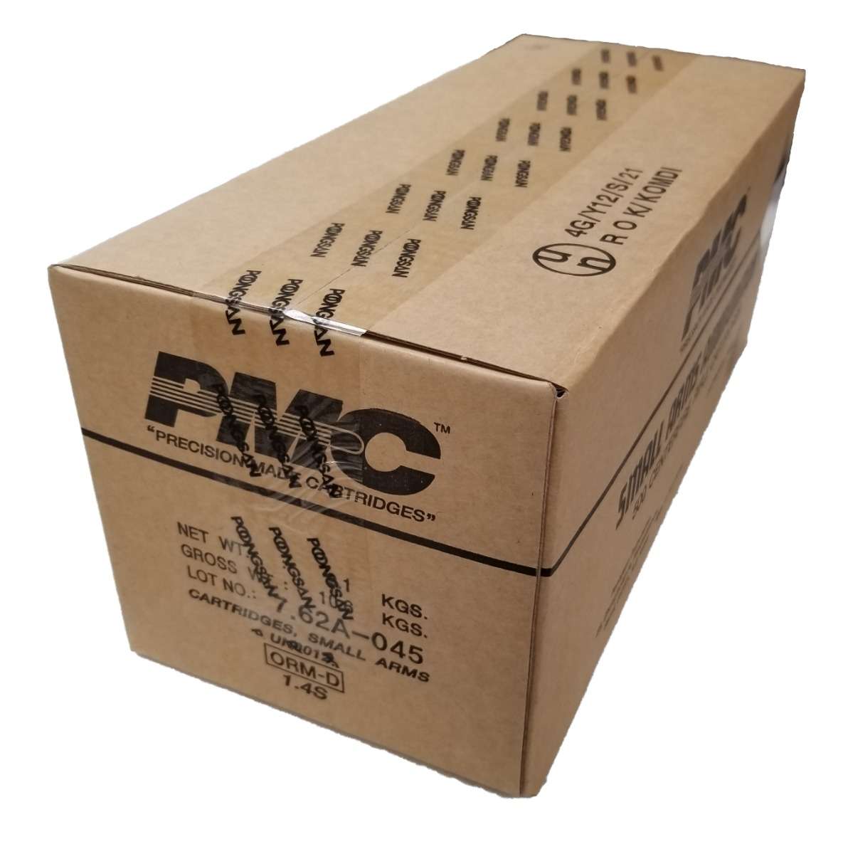 120 Round Pack - 7.62x39 123 Grain FMJ Brass Case Boxer Primed Non