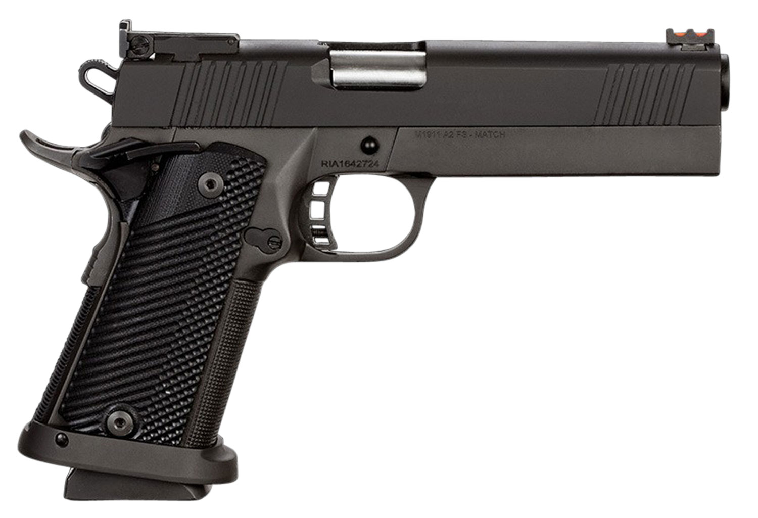 Rock Island Armory 1911 A2 Fs Match 40 Smith And Wesson 5 Inch Ramp Type Bull Barrel Vz Grip 2472