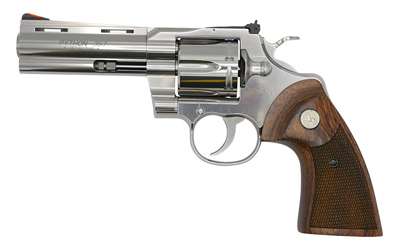 Colt PYTHON-SP3WTS Python Revolver .357 Mag 6Rd 3in Stainless Wood