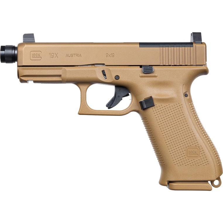 Glock PX1950S03MOSTB G19X 9mm 19RD Pistol: MOS, AMGLO, TB, DE