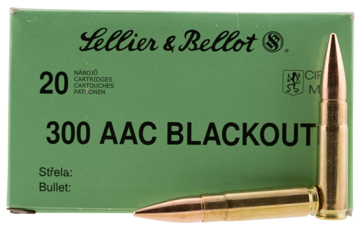 Allow Bullets S&B .300 Blackout Ammunition 20 Rounds, Subsonic FMJ, 200 Grains ...