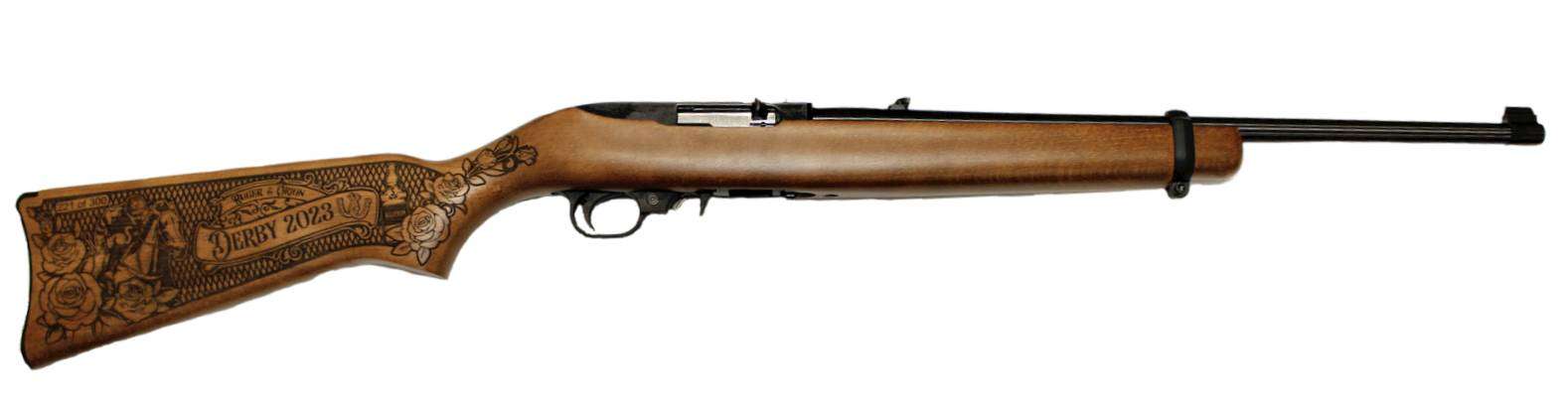 RUGER 10/22 22LR RIFLE BLUED/BIRCH 2024 KENTUCKY DERBY EXCLUSIVE 1 of 300-img-1